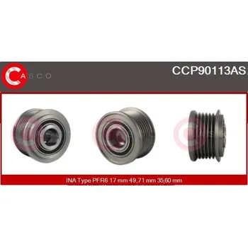 Řemenice, generátor CASCO CCP90113AS