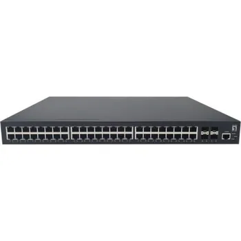 Počítač LevelOne PoE+Switch 48xGE PoE/4x10GSFP 400W 19 Managed L3 (GTP-5271DP)