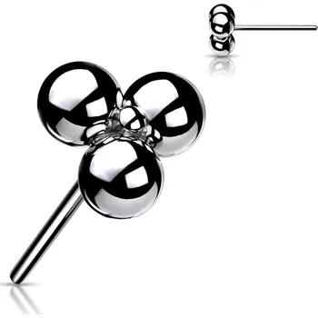 Piercing Šperky4U Ozdoba k PUSH IN piercingu TITAN - TIT1158-TI