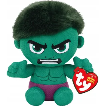 plyšák Marvel Hulk 15 cm - Ty Beanie Babies originál
