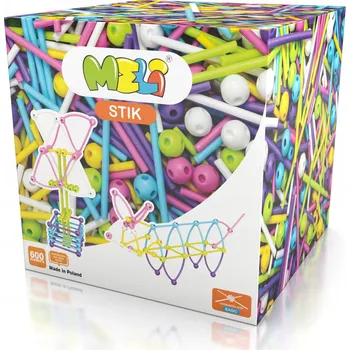 ostatní stavebnice MELI 50605 600 dílů STIK PASTEL STAVEBNÍ STAVEBNICE