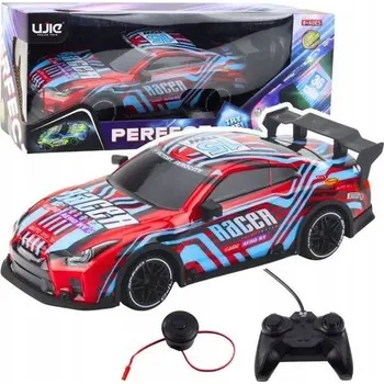 RC model auta Závodní Auto Na Dálkové Ovládání RC Svítící Modro-Červené