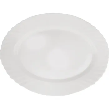 Obraz Oválný servírovací talíř Bormioli Rocco Ebro bílý 36 cm