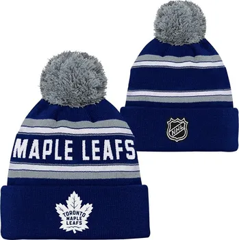 Čepice Dětská čepice Fanatics Wordmark Jacquard Cuff Pom Toronto Maple Leafs