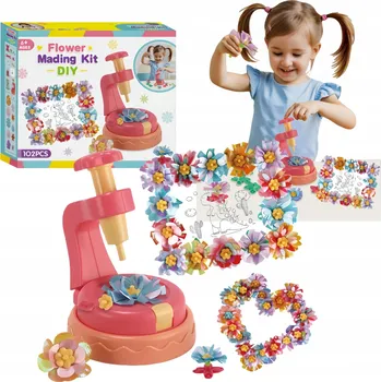 Obraz Sada na Tvorbu Květin, Strojek na Výrobu Kytic + Rámeček na Fotky