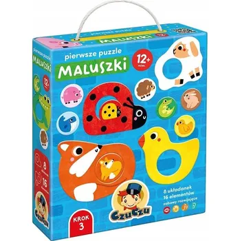 Puzzle CzuCzu První puzzle pro batolata 1+ 8 skládaček s dírkou