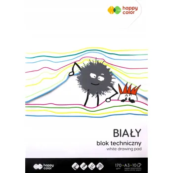 Technický blok Happy color A3 bílý 170 g 10 listů