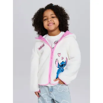 Sinsay - Bunda teddy Stitch - krémová - 363GT-01X - 363GT-01X-122