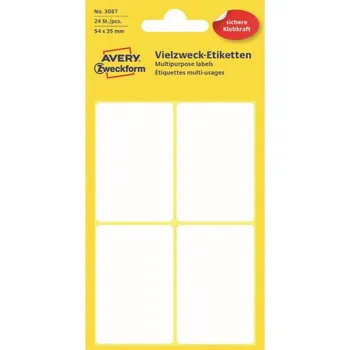 Samolepící etiketa Samolepící etikety 54 x 35 mm, 24 ks etiket v bal. 3087