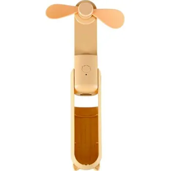 Domácí ventilátor MG Folding Fan ruční ventilátor, růžový