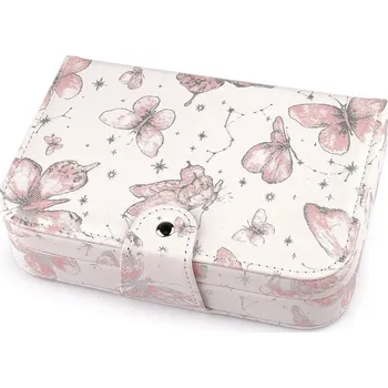 Šperkovnice Šperkovnice motýl 14x20x5 cm - 2 pudrová