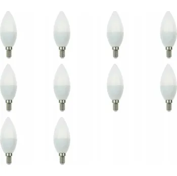Žárovka 10x Žárovka SVÍČKA E14 7W Teplá bílá