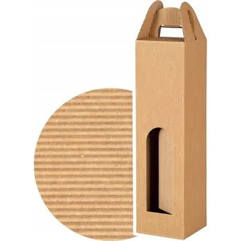 Dárková krabička Karton na víno 9,5 cm x 9,5 cm x 41 cm, 418 g/m2, 1 ks