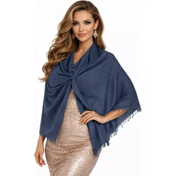 Šátek Dámský šátek 90 x 175 cm Fine 23-03 tmavě modrý