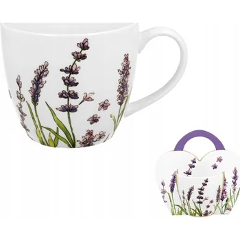 Hrnek Duo LEVANDULOVÝ z porcelánu, 460 ml