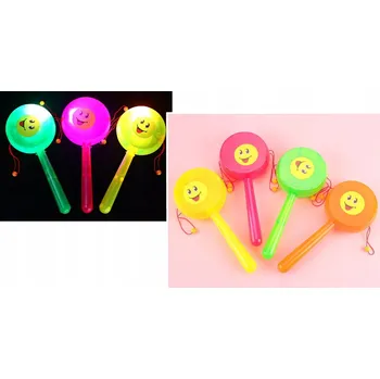 Hračka pro nejmenší HUDBENÍ NÁSTROJE - CHRASTÍTKO S KULIČKAMI - SVÍTÍCÍ