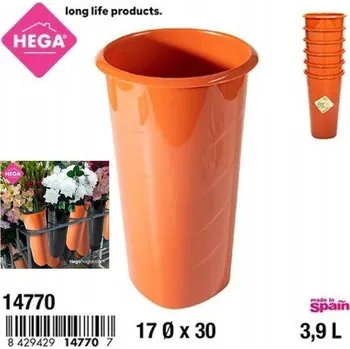 Váza Odolná váza 3,9 l oranžová