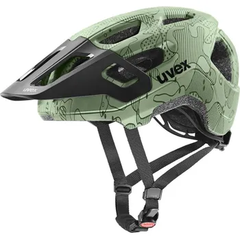 Cyklistická přilba helma Uvex React Jr. - Moss Green Altim Matt 52-56 cm