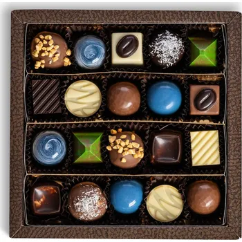 Bonboniéra Krabička s pralinkami 20ks - zimní