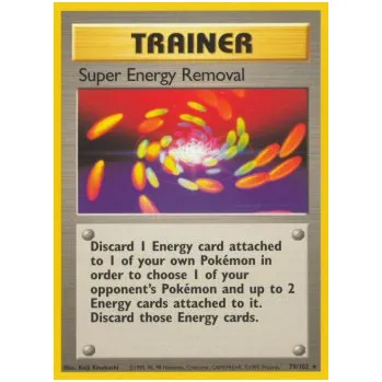 Karetní hra Pokémon BS 079/102 Super Energy Removal - Base Set Stav: Played