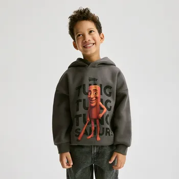 Dětská móda Reserved - BOYS` JOGGING TOP - tmavě šedá - 647HR-90X - 647HR-90X-152