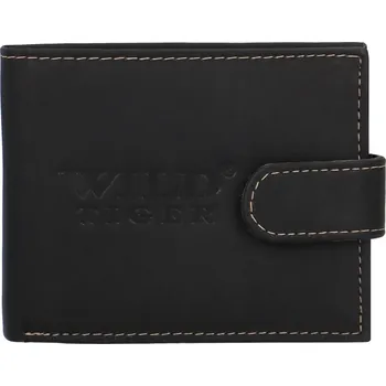 Peněženka Pánská kožená peněženka Wild Derwan, černá