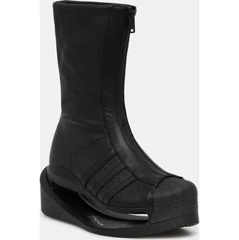 Dámské kozačky Kožené kotníkové boty Y-3 Gendo Boot, 36 2/3, černá, 99X