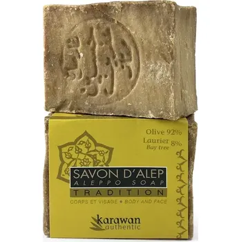 Mýdlo Karawan Authentic Tradiční aleppské mýdlo Aleppo Soap 92% s vavřínovým olejem 200 g