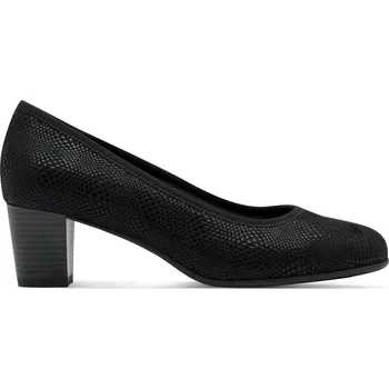 Dámské lodičky Dámské lodičky na podpatku stélka šíře H JANA 8-22476-008 černé #Velikost: 41