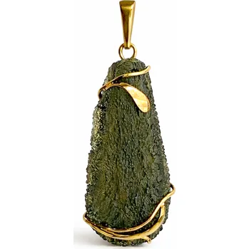 Přívěsek Luxusní zlatý přívěsek ve tvaru kapky P25 0131