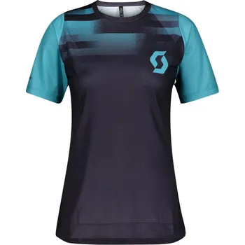 cyklistický dres Dámské triko SCOTT Trail Vertic Pro s/sl Dark Purple/Blue - 38