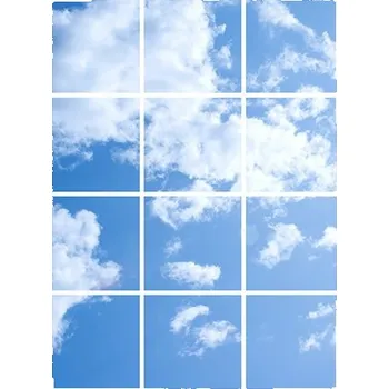 Dekorativní svítidlo Dekorativní LED svítidlo - LED panel 60x60cm - motiv nebe - sada 12 panelů