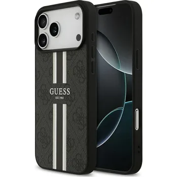 Náhradní kryt pro mobilní telefon Cover Guess Kryt iPhone 17 Pro Max s MagSafe Guhmp17Xp4Rpsk (4G Printed Stripes) Black