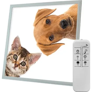 Dekorativní svítidlo Dekorativní LED svítidlo - LED panel - motiv kočka a pes - stmívatelný