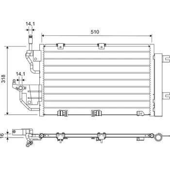 Ventilátor topení a klimatizace Kondenzátor klimatizace VALEO 812656