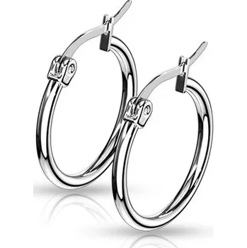 Šperk Šperky4U Ocelové náušnice - kruhy 20 mm - OPN1197-20