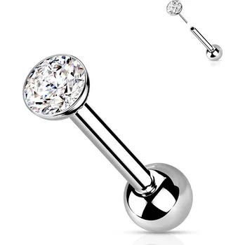 Piercing Šperky4U Cartilage PUSH IN piercing TITAN, 1,2 x 6 mm - TIT1136-1206-03