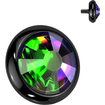 Piercing Šperky4U Náhradní kamínek k dermálu TITAN, závit 1,6 mm - TIT1078VM