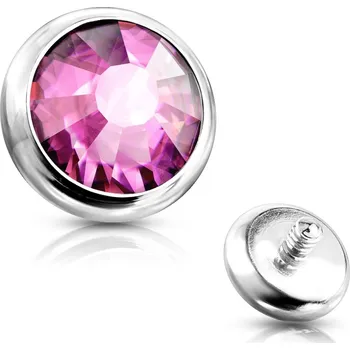 Módní doplněk Šperky4U Náhradní kamínek, závit 1,2 mm, průměr 3 mm - ND005-03P