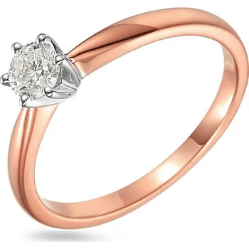 Prsten Zásnubní prsten s lab-grown diamantem Madalyn, růžové zlato IZLG1229R + dárkové balení LUXUS zdarma