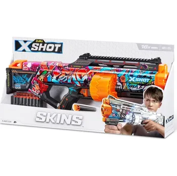 Dětská zbraň ZURU X-Shot Skins Last Stand Graffiti pěnová pistole (16 šipek)