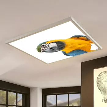 Dětské svítidlo Dětské LED stropní svítidlo - motiv papoušek (Dětský lustr - stropní svítidlo- světlo do dětského pokoje)