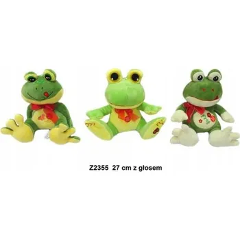 plyšák 142313 SD PLYŠÁK HRAČKA SEDÍCÍ ŽÁBA 2 TYPY 25 CM