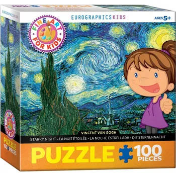 Puzzle Puzzle Eurographics 1 dílků EUROGRAPHICS 100 el. Smartkids Van Gogh Starry Night 6100-1204