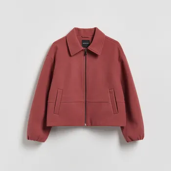 Reserved - Bunda s límcem - růžová - 481IA-30X - 481IA-30X-XL