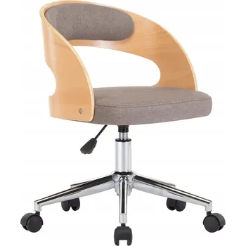 Kancelářská židle Obito, taupe (šedohnědá), rozměry 48 x 53 x (66,5-74,5) cm