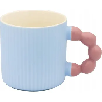 Hrnek Cup&You Modrý hrnek s jemným rýhováním, porcelán, 300 ml