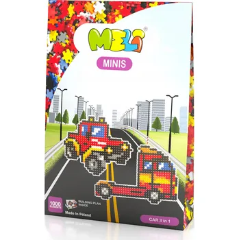 ostatní stavebnice Stavebnice Minis Car 3v1 Thematic + Stavební plán 50325