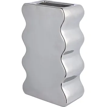 Váza Butlers REFLECT Váza 30 cm - stříbrná