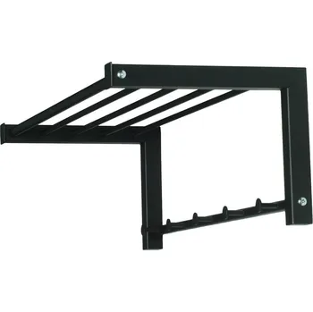 Věšák Černý kovový nástěnný věšák 78,5 cm Bergum – Spinder Design ID_1616464